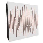 Sound Absorbing Acoustic Panel «Wave Fabric» White