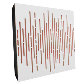 Sound Absorbing Acoustic Panel «Wave Fabric» White