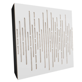Sound Absorbing Acoustic Panel «Wave Fabric» White
