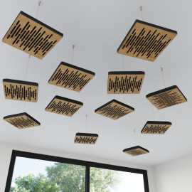 Decorative Acoustic Ceiling Panel “Wave-mini”