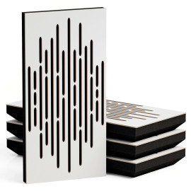 Narrow Sound Absorption-Diffuse Acoustic Panel «Wave»
