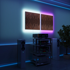 Acoustic Panels "Wave" with RGB Backlight