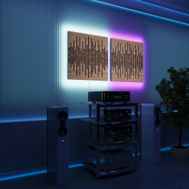 Acoustic Panels "Wave" with RGB Backlight