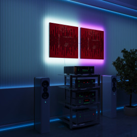 Acoustic Panels "Wave" with RGB Backlight