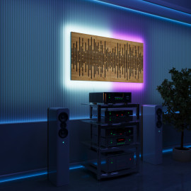 Acoustic Panels "Wave" with RGB Backlight Together version