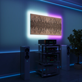 Acoustic Panels "Wave" with RGB Backlight Together version