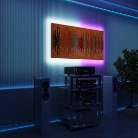 Acoustic Panels "Wave" with RGB Backlight Together version
