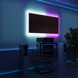 Acoustic Panels "Wave" with RGB Backlight Together version