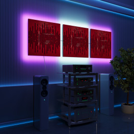 Acoustic Panels "Wave" with RGB Backlight