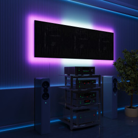 Acoustic Panels "Wave" with RGB Backlight Together version