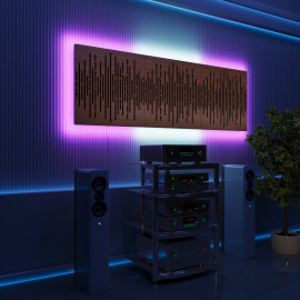 Acoustic Panels "Wave" with RGB Backlight Together version