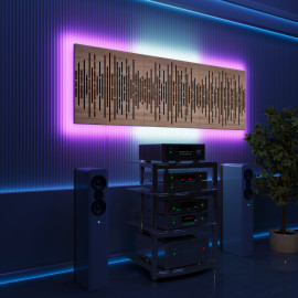 Acoustic Panels "Wave" with RGB Backlight Together version