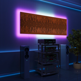 Acoustic Panels "Wave" with RGB Backlight Together version