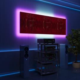 Acoustic Panels "Wave" with RGB Backlight Together version