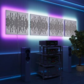 Acoustic Panels "Wave" with RGB Backlight