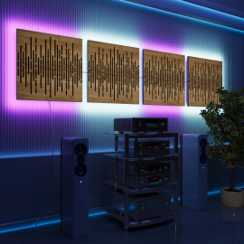 Acoustic Panels "Wave" with RGB Backlight