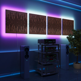 Acoustic Panels "Wave" with RGB Backlight