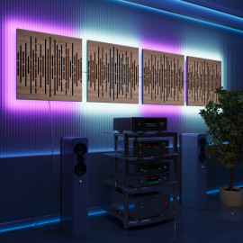 Acoustic Panels "Wave" with RGB Backlight