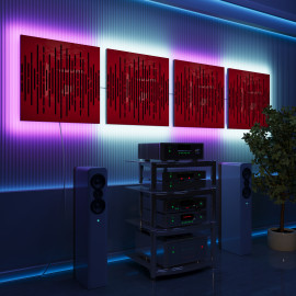Acoustic Panels "Wave" with RGB Backlight
