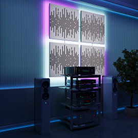 Acoustic Panels "Wave" with RGB Backlight
