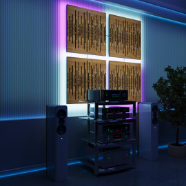 Acoustic Panels "Wave" with RGB Backlight