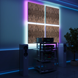Acoustic Panels "Wave" with RGB Backlight
