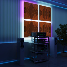 Acoustic Panels "Wave" with RGB Backlight