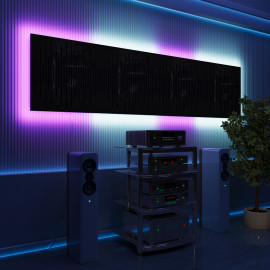 Acoustic Panels "Wave" with RGB Backlight Together version