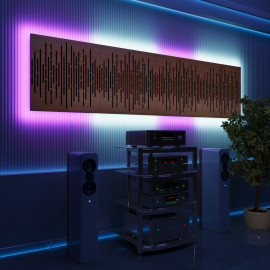 Acoustic Panels "Wave" with RGB Backlight Together version
