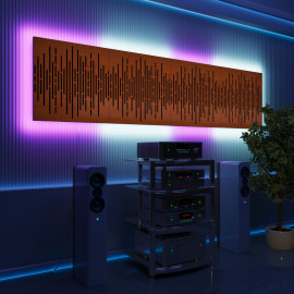 Acoustic Panels "Wave" with RGB Backlight Together version