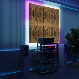 Acoustic Panels "Wave" with RGB Backlight Together version
