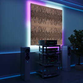 Acoustic Panels "Wave" with RGB Backlight Together version