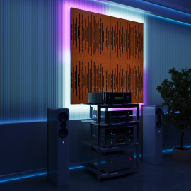 Acoustic Panels "Wave" with RGB Backlight Together version