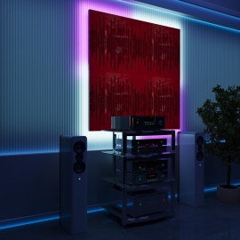 Acoustic Panels "Wave" with RGB Backlight Together version