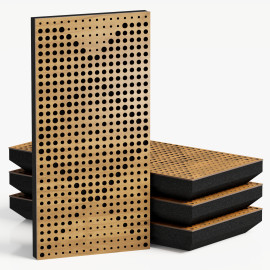 Narrow Acoustic Panel "WILDS-F Fabric" Oak
