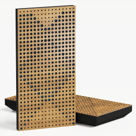 Narrow Acoustic Panel "WILDS-F Fabric" Oak