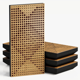 Narrow Acoustic Panel "WILDS-F Fabric" Oak