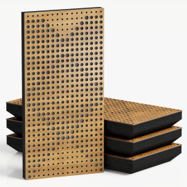 Narrow Acoustic Panel "WILDS-F Fabric" Oak