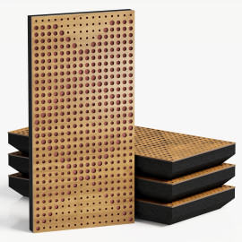 Narrow Acoustic Panel "WILDS-F Fabric" Oak