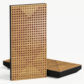Narrow Acoustic Panel "WILDS-F Fabric" Oak