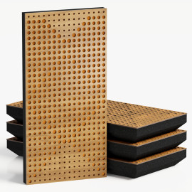 Narrow Acoustic Panel "WILDS-F Fabric" Oak