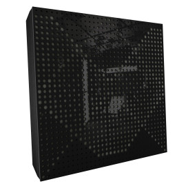 Sound Absorbing Acoustic Panel «Wilds Fabric» Black Gloss