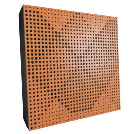 Sound Absorbing Acoustic Panel «Wilds Fabric» Cherry