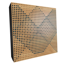 Sound Absorbing Acoustic Panel «Wilds Fabric» Oak