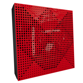 Sound Absorbing Acoustic Panel «Wilds Fabric» Red Gloss