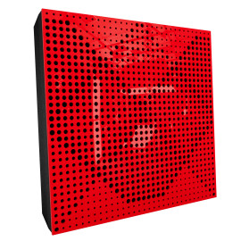 Sound Absorbing Acoustic Panel «Wilds Fabric» Red Gloss