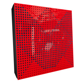 Sound Absorbing Acoustic Panel «Wilds Fabric» Red Gloss