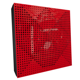 Sound Absorbing Acoustic Panel «Wilds Fabric» Red Gloss