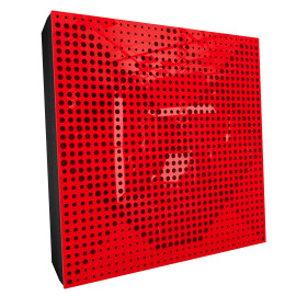 Sound Absorbing Acoustic Panel «Wilds Fabric» Red Gloss