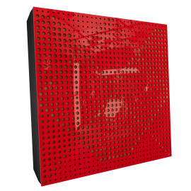 Sound Absorbing Acoustic Panel «Wilds Fabric» Red Gloss